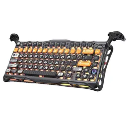 Клавіатура GravaStar Mercury K1 Pro 80keys Kailh Speedy Mint BT/WL/USB RGB CyberFlare (GSK1PRO_BO_BLK) - мініатюра 2