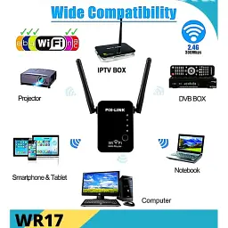 Ретранслятор Wi-Fi Pix-Link LV-WR17 підсилювач сигналу White (17607) - мініатюра 4