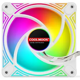 Вентилятор Coolmoon 120мм CM-DM1-W Forward (CM-DM1-W-F) White - мініатюра 3
