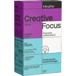 Набір: кава MindMe Creative & Focus функціональна мелена 250 г + колагенові вершки з кокосовим молоком MindMe Beauty Creamer 210 г duplication - мініатюра 2