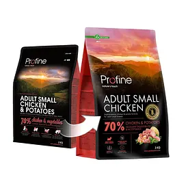 Сухий корм Profine Small Chicken and Potatoes для дорослих собак дрібних порід, з куркою та картоплею, 3 кг - мініатюра 4