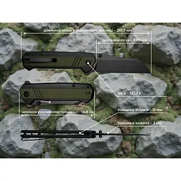 Ніж складаний туристичний Sencut Draxor, (9.4 см) 9Cr18MoV / G10 темно-зелений - мініатюра 11