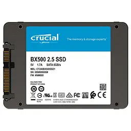 Накопичувач SSD Crucial Sata 2.5" 480Gb BX500 500 512 (CT480BX500SSD1) Б/в - мініатюра 2