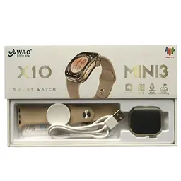 Смарт-годинник Smart Watch W&O X10 Mini 3 Золотий - мініатюра 2