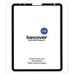 Захисне скло BeCover 10D для Apple iPad Air 4/5 10.9" 2020/2022 Black (710575) - мініатюра 2
