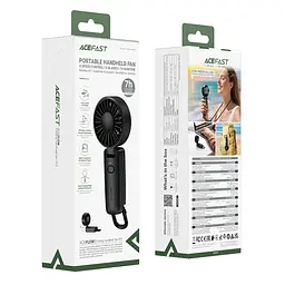 Вентилятор ACEFAST YF2 folding handheld fan Black - мініатюра 8