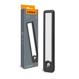 LED світильник акумуляторний з датчиком руху Videx VL-NL135B Black (29270-000)