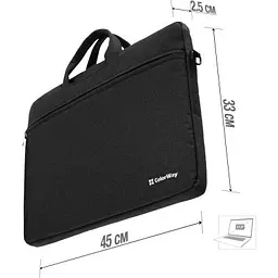 Сумка для ноутбука ColorWay 17.3" Casual Black (CW-LBC173-BK) - мініатюра 5