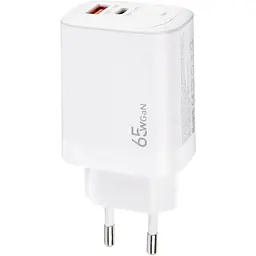 Зарядний пристрій XoKo 1xUSB-C PD65W + 1xUSB QC3.0 GaN white (XK-QC-620) - мініатюра 9