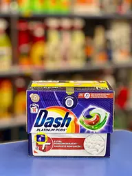 Dash Platinum Pods Гель-капсули для прання білих речей Extra 14 прань