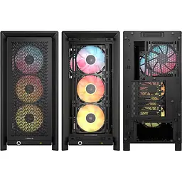 Корпус Corsair FRAME 4000D LCD RS ARGB Tempered Glass без БП Black (CC-9011326-WW) - мініатюра 2