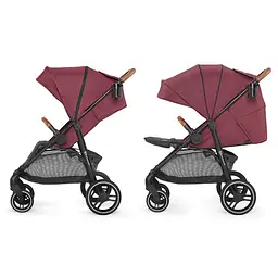 Прогулянкова коляска Kinderkraft Grande LX Burgundy - мініатюра 4