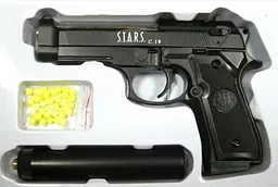 Іграшковий пістолет для страйкболу Airsoft Gun C.19+ реалістична ігрова модель Чорний - мініатюра 3