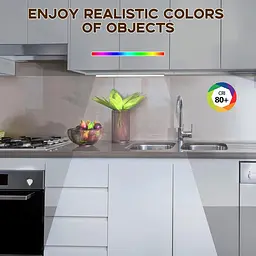 Bonlux Dimmable LED Панель на кухню 12V DC Холодний білий 6000K LED Rigid Strip Bar Light для підключення під кухонною шафою - мініатюра 3
