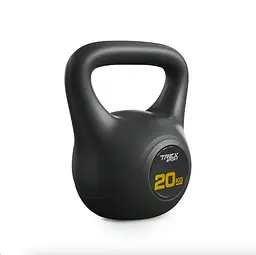 Гиря вінілова 20кг Trex Sport TX-020CKB чорний - мініатюра 2