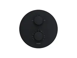 Душова система прихованого монтажу Corsan Lugo black + BOX з термостатом Z03TBL, Чорний матовий - мініатюра 4