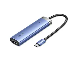 Мультипортовий адаптер Vention 5-in-1 USB-C to HDMI/USB3.0x3/PD (TGESB)