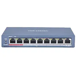 8 портовий POE комутатор Hikvision DS-3E0109P-E(C) 8xRJ45 (100M) PoE + 1x RJ45 (100M)