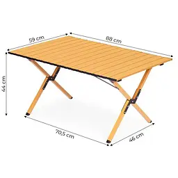 Складаний кемпінговий столик MultiGarden Kemp 90x60 см. з сумкою-чохлом - мініатюра 10