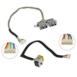 Роз'єм живлення роз'єм Hewlett Packard USB для ноутбука HP (ProBook: 4520s 4525s 4720s) з кабелем 599807-001 Б/В