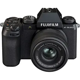 Бездзеркальний фотоапарат Fujifilm X-S20 Kit XC 15-45mm f/3.5-5.6 Black [16781917] UA [107048] - мініатюра 2