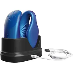 Смарт-вібратор для пар We-Vibe Chorus Cosmic Blue сенсорне керування вібраціями стисненням пульта - мініатюра 6