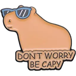 Значок Мем Капібара Capybara 3 см P MEM 08