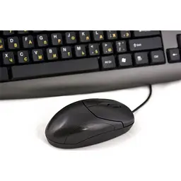Комплект (клавиатура+мышь) HQ-Tech KM-348 USB Grey Multimedia - миниатюра 2