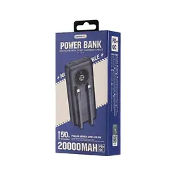 Батарея універсальна Remax 20000mAh, 22.5W, Black (RPP-38 / 45364) - мініатюра 2