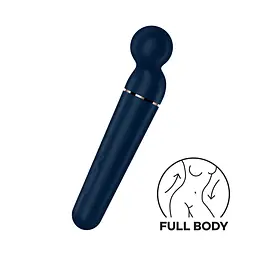 Вібромасажер Satisfyer Planet Wand-er Blue/Rosegold, дуже потужний, бездротовий - мініатюра 2