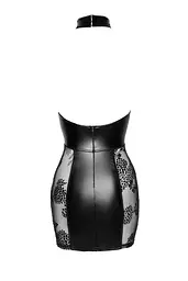Сукня Noir Handmade F238 Short tulle dress with powerwetlook inserts, L - мініатюра 5
