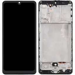 Дисплей Samsung A315 Galaxy A31 чорний, OLED (Small LCD), з рамкою