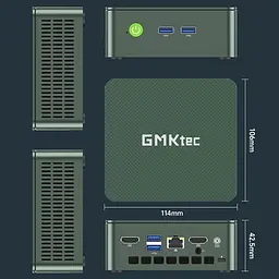 Неттоп GMKtec G3 8/256GB Green [157597] - мініатюра 4