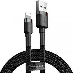 Кабель Baseus Cafule Cable USB to Lightning 1.5A 2m CALKLF-CG1 Black-Grey