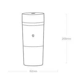 Фітнес-блендер Xiaomi MiJia Portable Juicer Cup White (MJZZB01PL) - мініатюра 4