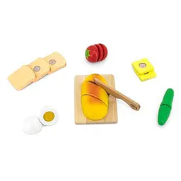Іграшкові продукти Viga Toys Сніданок 44541 набір дерев'яних продуктів іграшок - мініатюра 3
