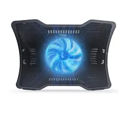 Охолоджувальна підставка для ноутбука 10-15 дюймів Pccooler N-133 BLUE LED 1300 RPM - мініатюра 1