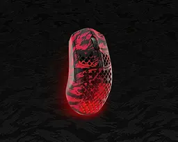 Миша бездротова ігрова SteelSeries Aerox 3 Wireless Faze Clan Edition (62605) 18000dpi чорно червона - мініатюра 4