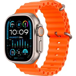 Смарт-годинник Apple Watch Ultra 2 49 мм Titanium Case with Orange Ocean Band [MREH3] [92631]