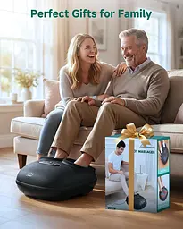 Масажер для ніг Snailax Shiatsu з підігрівом, компресією та пультом - мініатюра 2