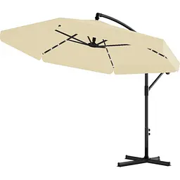 Садова парасоля GardenLine GAO1503 Banana з LED підсвіткою Beige [144770]
