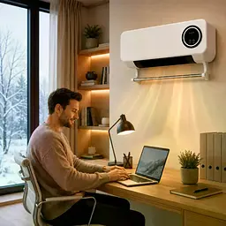 Тепловентилятор настінний DOMOTEC MS-5963 2000 Вт із сушаркою для рушників та пультом ДК - мініатюра 3