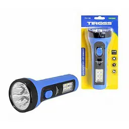 Ліхтар акумуляторний ручний 5+6 LED бічна панель зарядка від 220в світить до 18 години ліхтарик - мініатюра 4