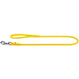Повідець для собак Waudog Glamour, шкіряний, круглий, 183х1 см, жовтий - мініатюра 2