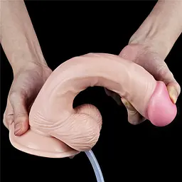 Фалоімітатор з еякуляцією LoveToy Squirt Extreme 23 см тілесний - мініатюра 18