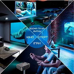Домашній проектор міні wifi 3200 lumen з динаміком + bluetooth 5.0 cheerlux c9 pro 1920*1080 Cheerlux teh0032285 - мініатюра 10
