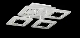 Люстра стельова LED Splendid Ray LK39870/4+1SMALL, 154W, білий, сучасний стиль з пультом та димером