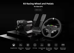 Кермо і педалі MOZA R3 Racing Bundle for XBOX/PC SR-P Lite ESX - мініатюра 12