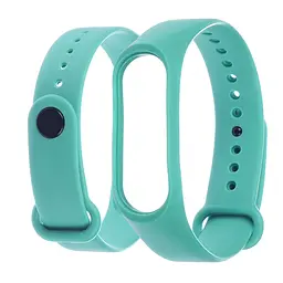 Ремінець силіконовий для Xiaomi Mi Band 3/4, 11 бірюзовий