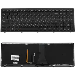 Клавіатура для ноутбука LENOVO (Flex 15 Flex 15D G500s G505s S510p) rus чорний чорний frame підсвічування клавіш
